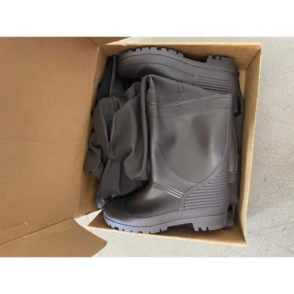 Frogg Toggs Rana PVC Lug Chest Waders Men's Size 9 Brown Waterproof